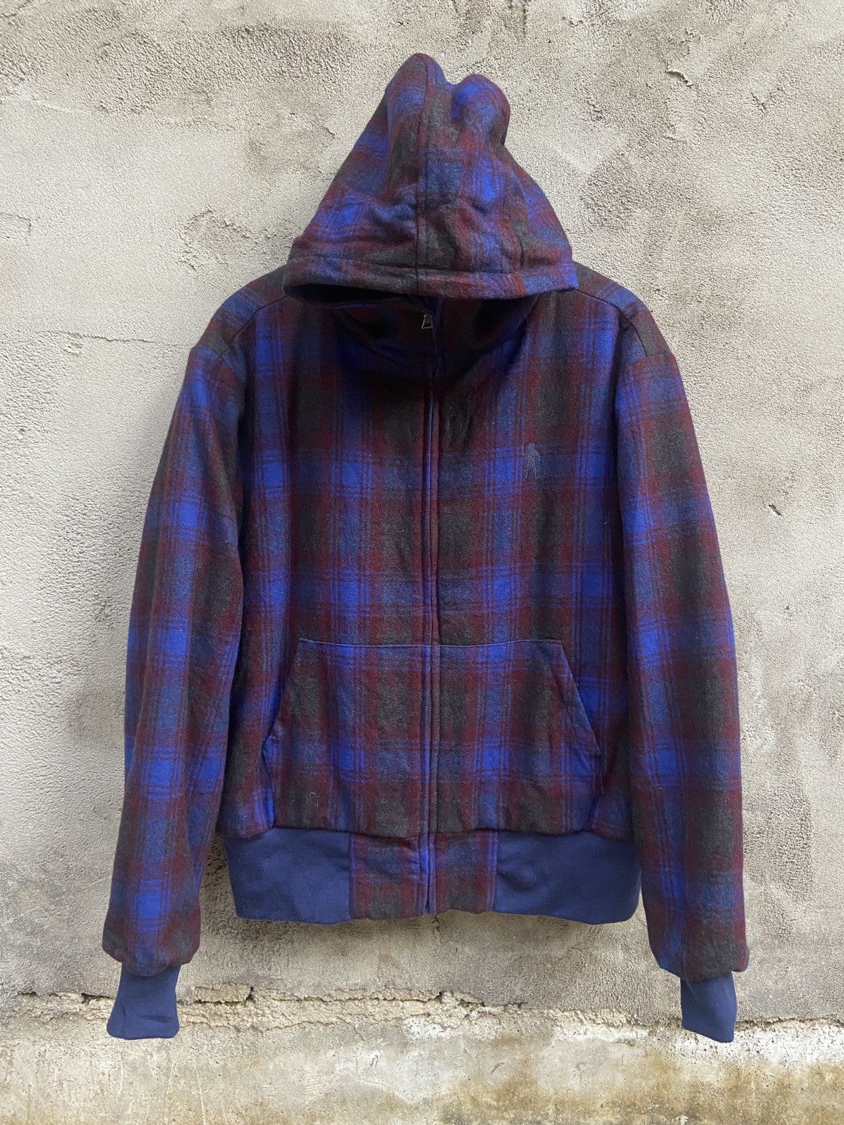 Billionaire Boys Club × Icecream BBC Ice Cream Checkered Wool Hooded Bomber Jacket Size US L / EU 52-54 / 3 - 1 Thumbnail