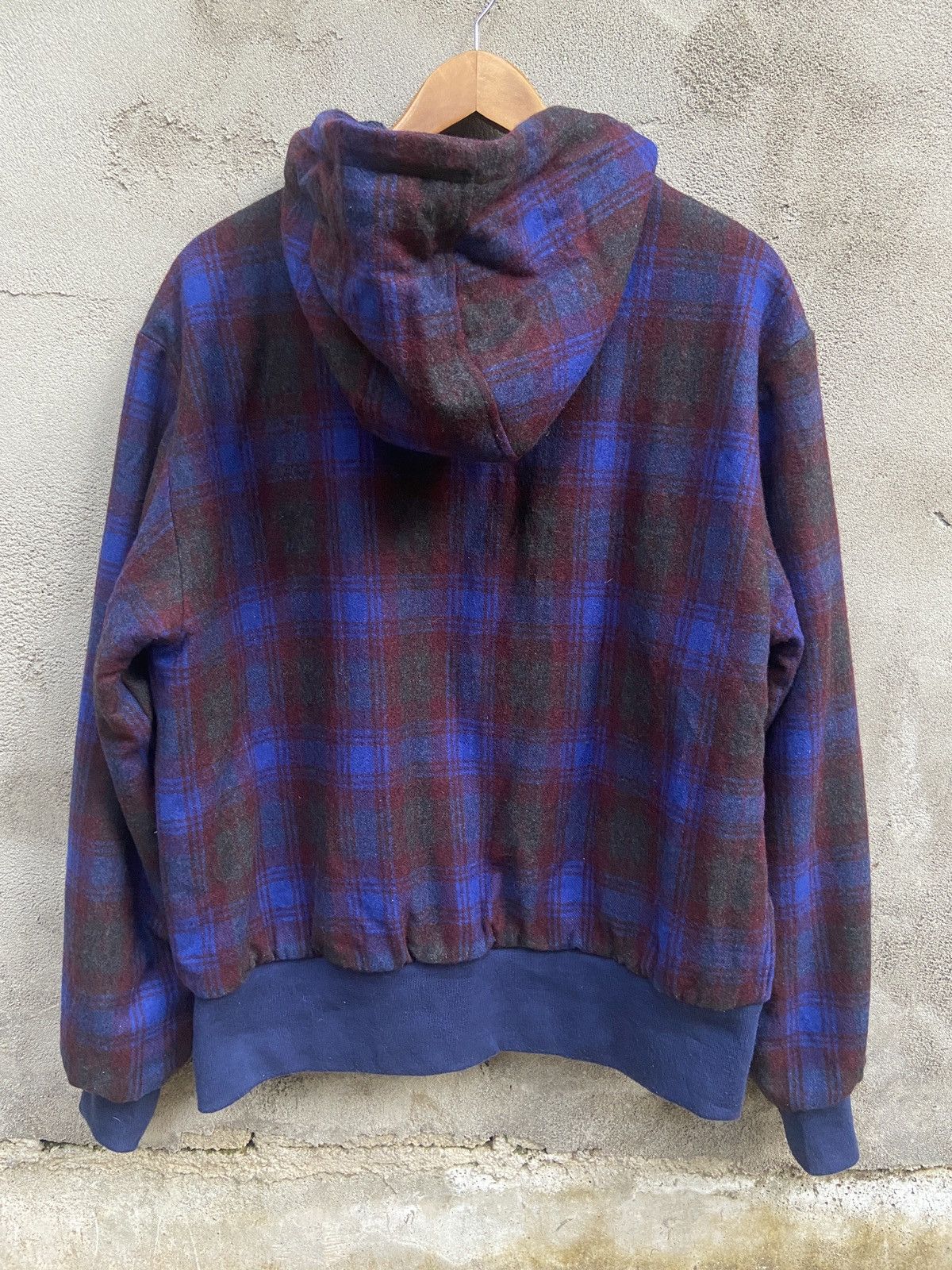 Billionaire Boys Club × Icecream BBC Ice Cream Checkered Wool Hooded Bomber Jacket Size US L / EU 52-54 / 3 - 2 Thumbnail
