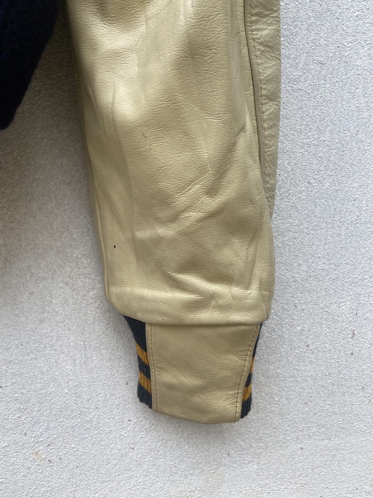 Golden Bear × Vintage Vintage GOLDEN BEAR 80’s Wool Leather Varsity Jacket USA Size US M / EU 48-50 / 2 - 6 Thumbnail