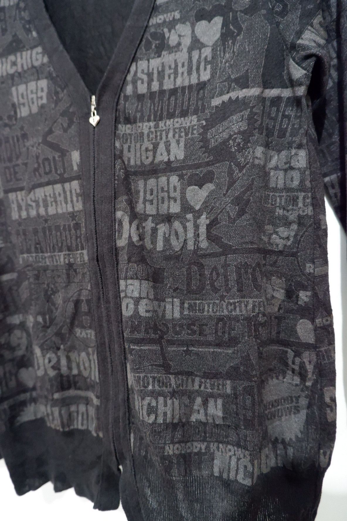 Japanese Brand Hysteric Glamour Full Print Cardigan * Reflective Size US S / EU 44-46 / 1 - 4 Thumbnail