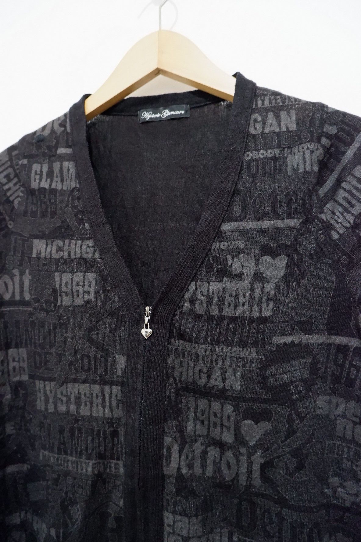 Japanese Brand Hysteric Glamour Full Print Cardigan * Reflective Size US S / EU 44-46 / 1 - 3 Thumbnail