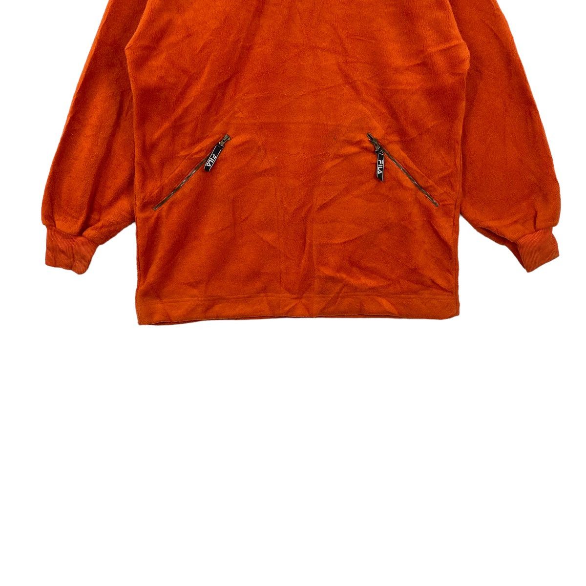 Fila FILA ITALY Half Zipper Embroidered Logo Orange Sweatshirt Size US M / EU 48-50 / 2 - 3 Thumbnail