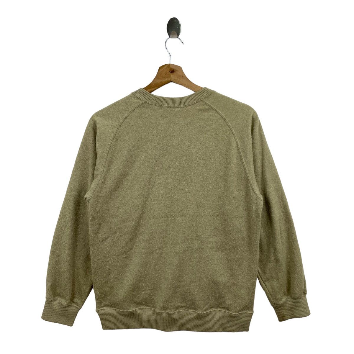 Vintage GREATER PIED KINGFISHER Bird Print Brown Pocket Sweatshirt Size US S / EU 44-46 / 1 - 6 Thumbnail