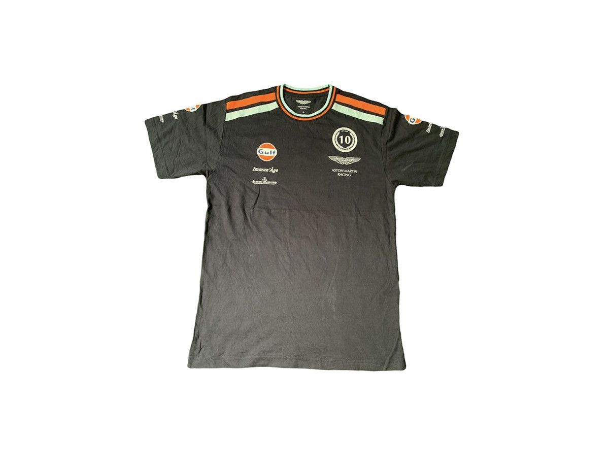 image of Aston Martin Racing England Gulf Immun Age Tee in Black, Men's (Size Medium)