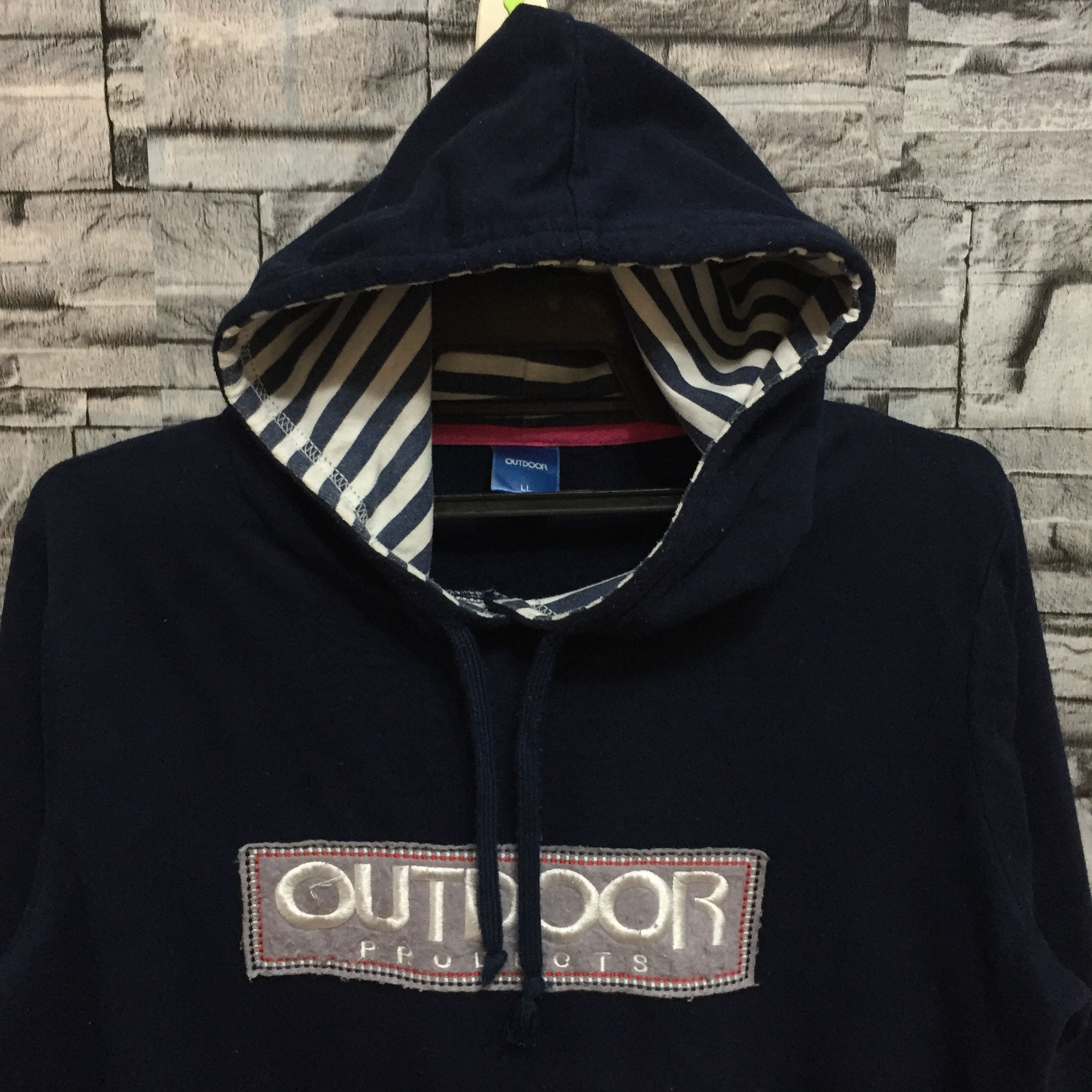 Vintage Vintage Outdoor sweatshirt box logo embroidered LL fit L Size US L / EU 52-54 / 3 - 3 Thumbnail