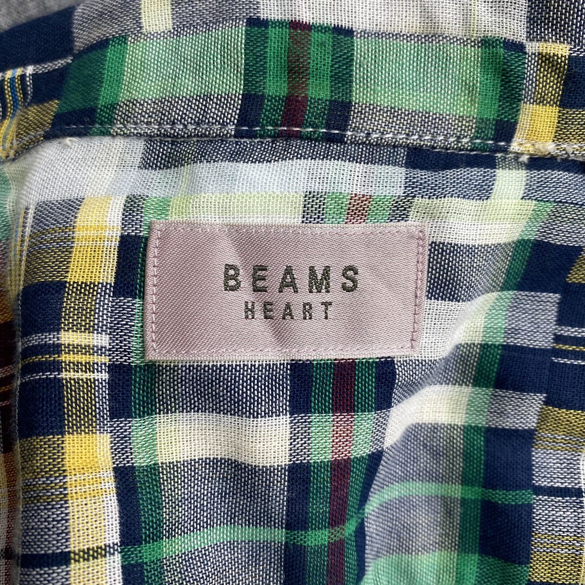 Japanese Brand BEAMS HEART Japanese Brand Tartan Check Shirt Button Up Size US M / EU 48-50 / 2 - 3 Thumbnail