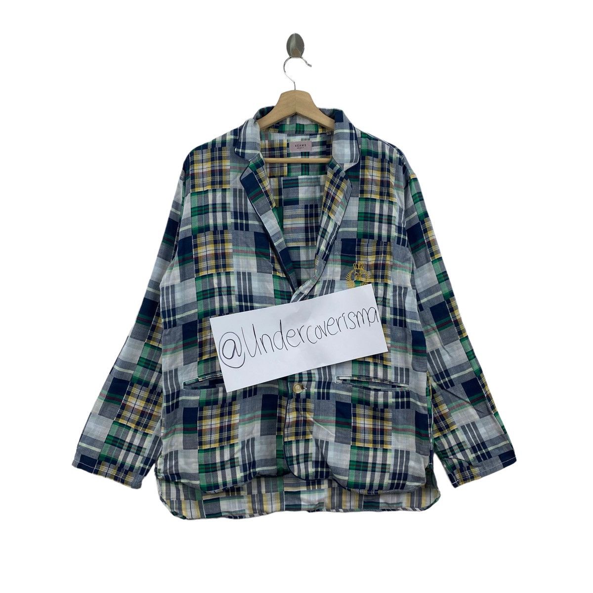 BEAMS HEART Japanese Brand Tartan Check Shirt Button Up