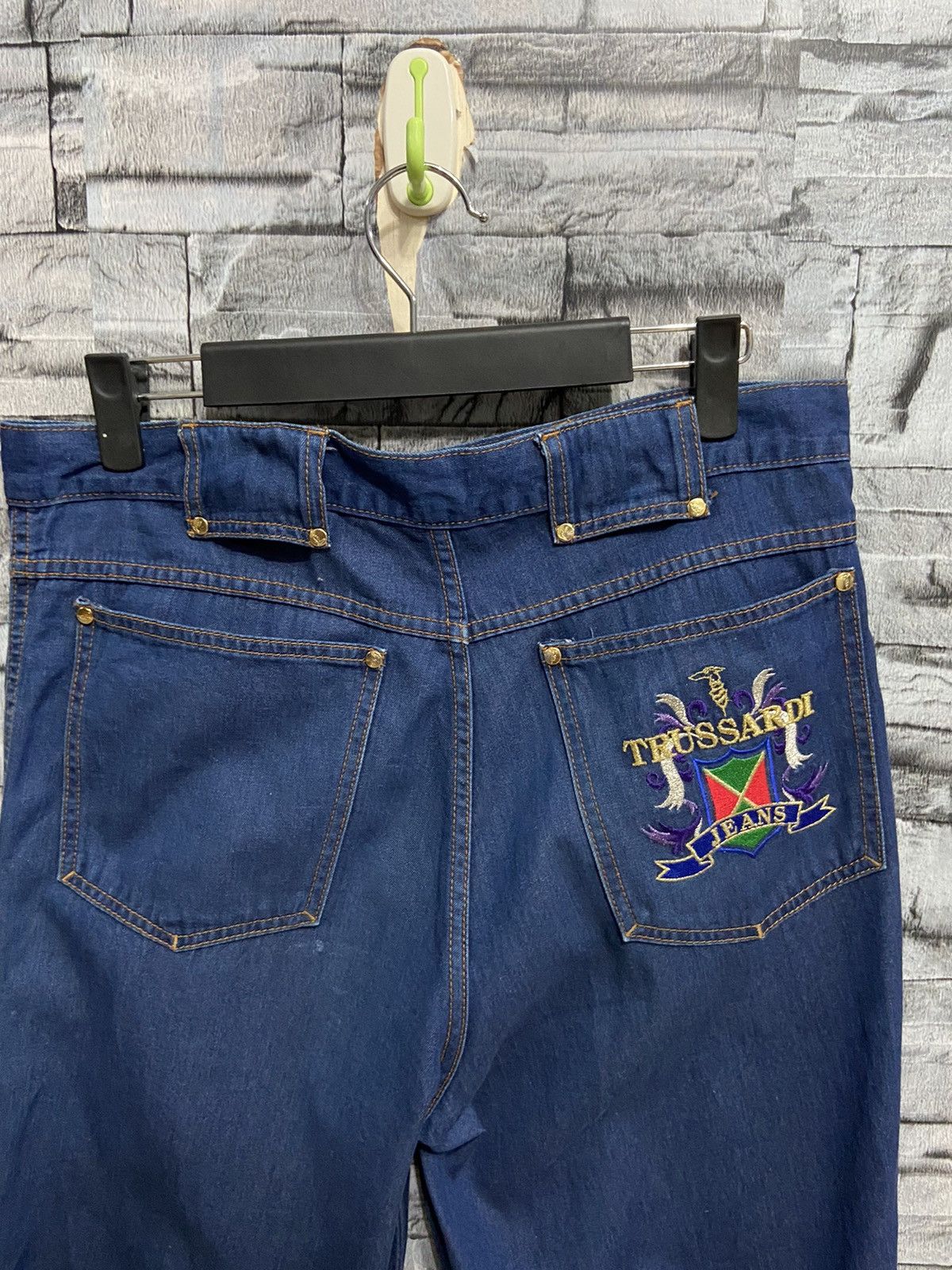 Trussardi Vintage Trussardi Jeans logo embroidered size 50 fit W31 Size US 31 - 2 Thumbnail