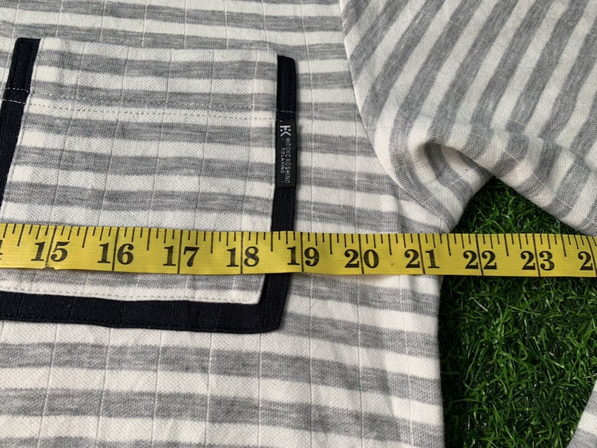 Hiroko Koshino Homme Hiroko Koshino Homme Pocket Tee Striped Size US L / EU 52-54 / 3 - 5 Thumbnail