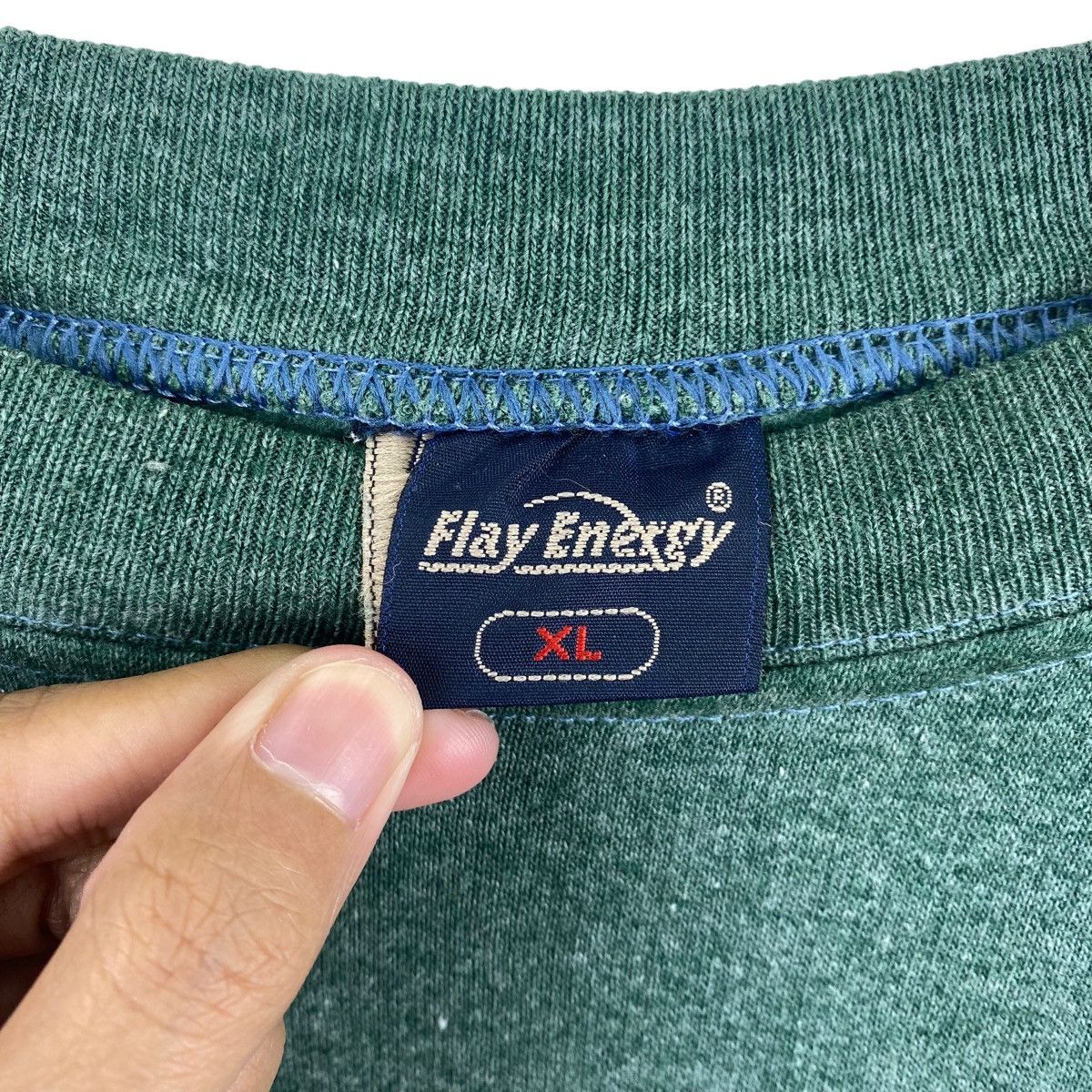 Vintage Vintage 90s PARIS FRANCE Embroidered Logo Oversize Green Size US XL / EU 56 / 4 - 3 Thumbnail