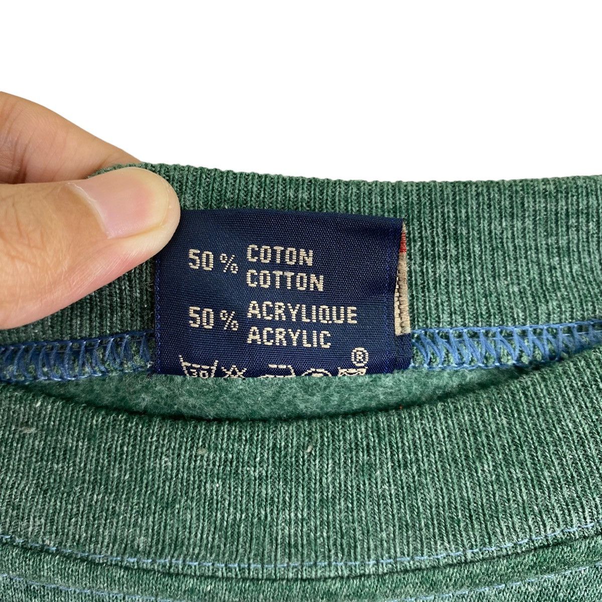 Vintage Vintage 90s PARIS FRANCE Embroidered Logo Oversize Green Size US XL / EU 56 / 4 - 4 Thumbnail