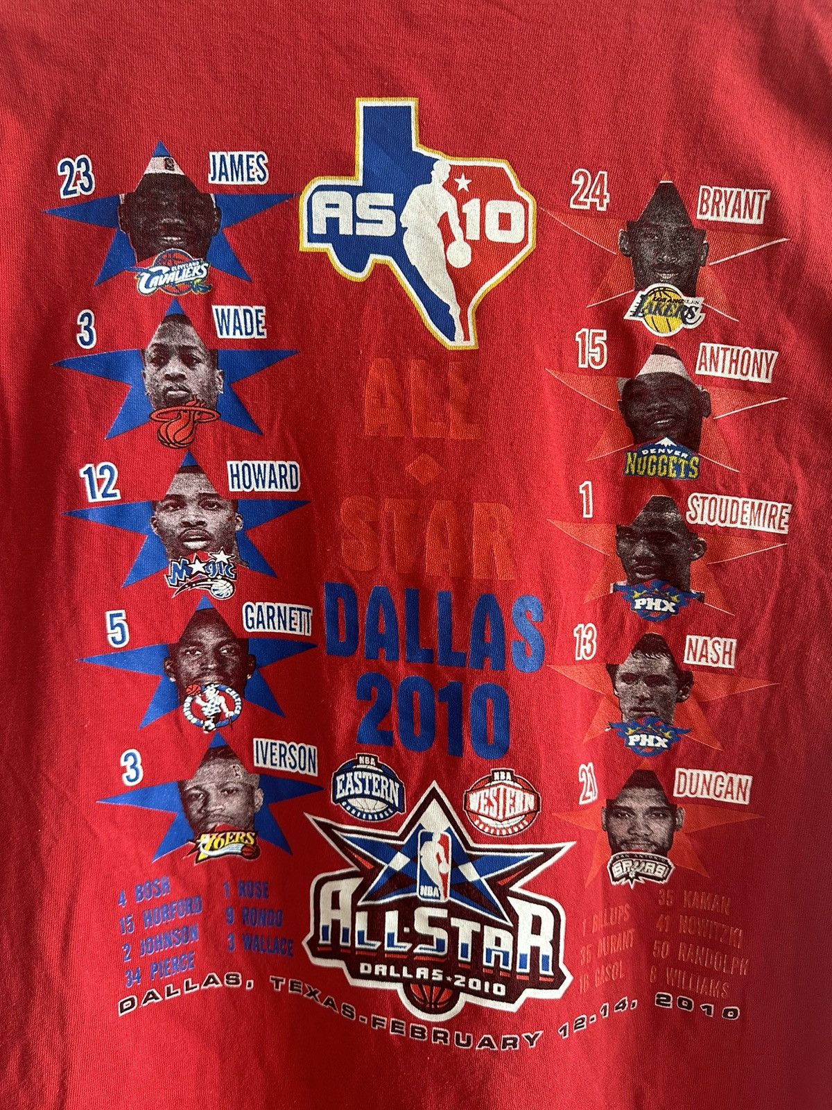 NBA × Rap Tees × Vintage Vintage All-Star NBA 2010 Dallas Raptees Rare sz Large USA Size US L / EU 52-54 / 3 - 5 Thumbnail