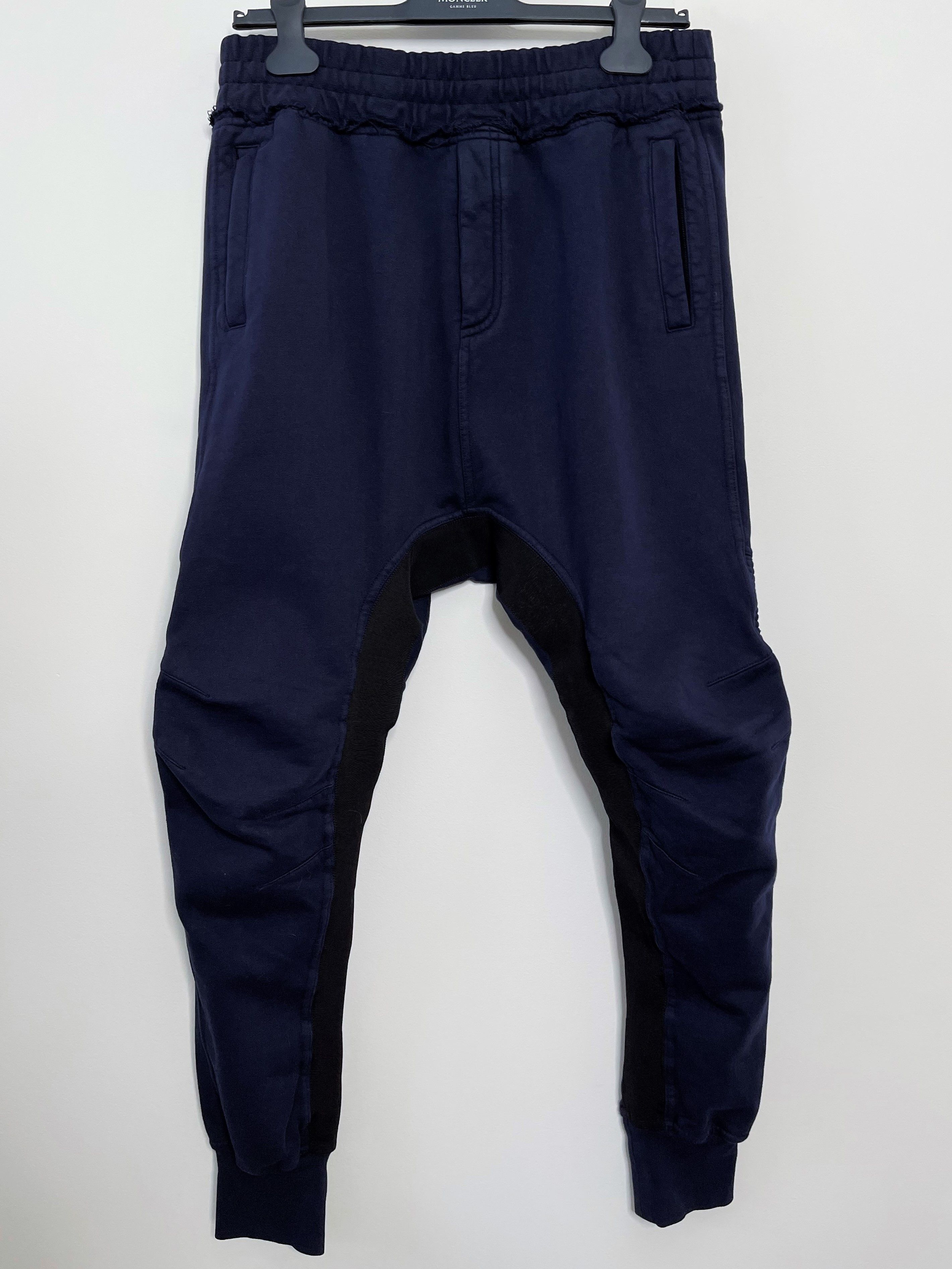 image of Haider Ackermann Small - Moonshape Perth Jogger Track Lounge Pants - Fw21 in Indigo Blue (Size 30)