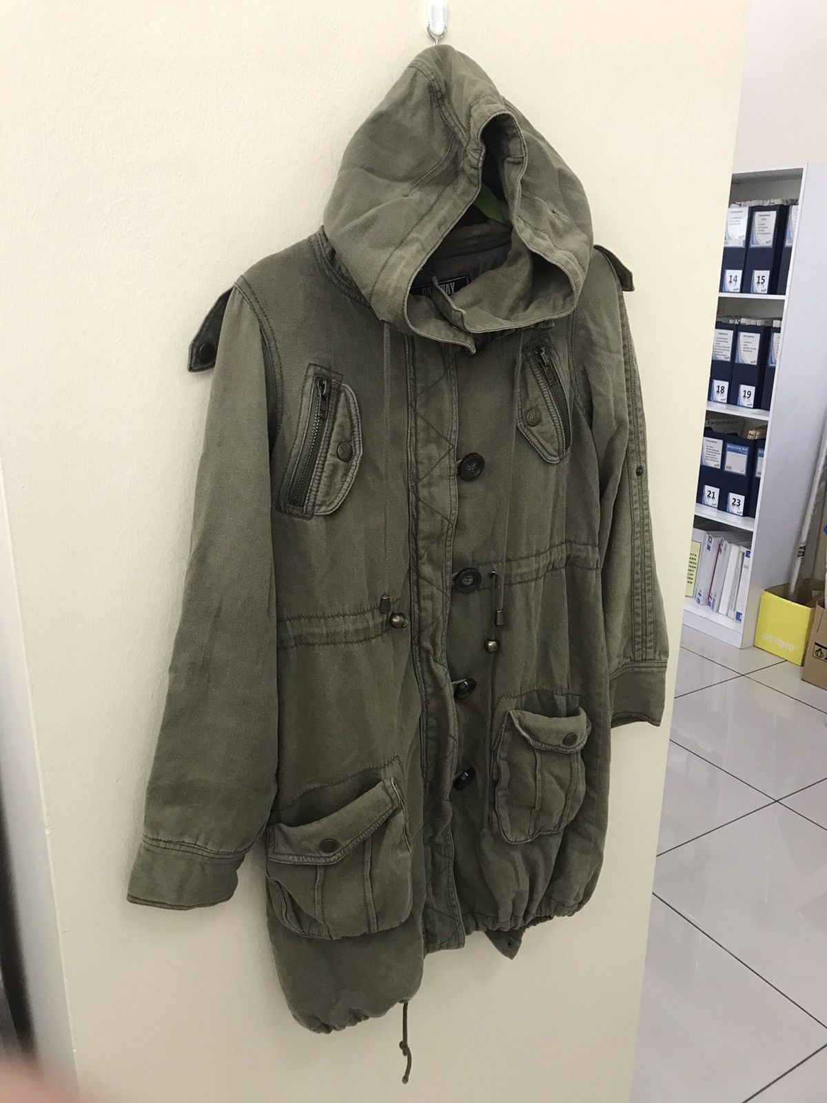 Vintage One Way Forceful Line Military Sehily Long Jacket Size S / US 4 / IT 40 - 3 Thumbnail