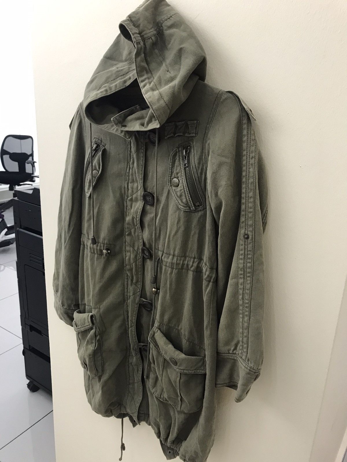 Vintage One Way Forceful Line Military Sehily Long Jacket Size S / US 4 / IT 40 - 4 Thumbnail