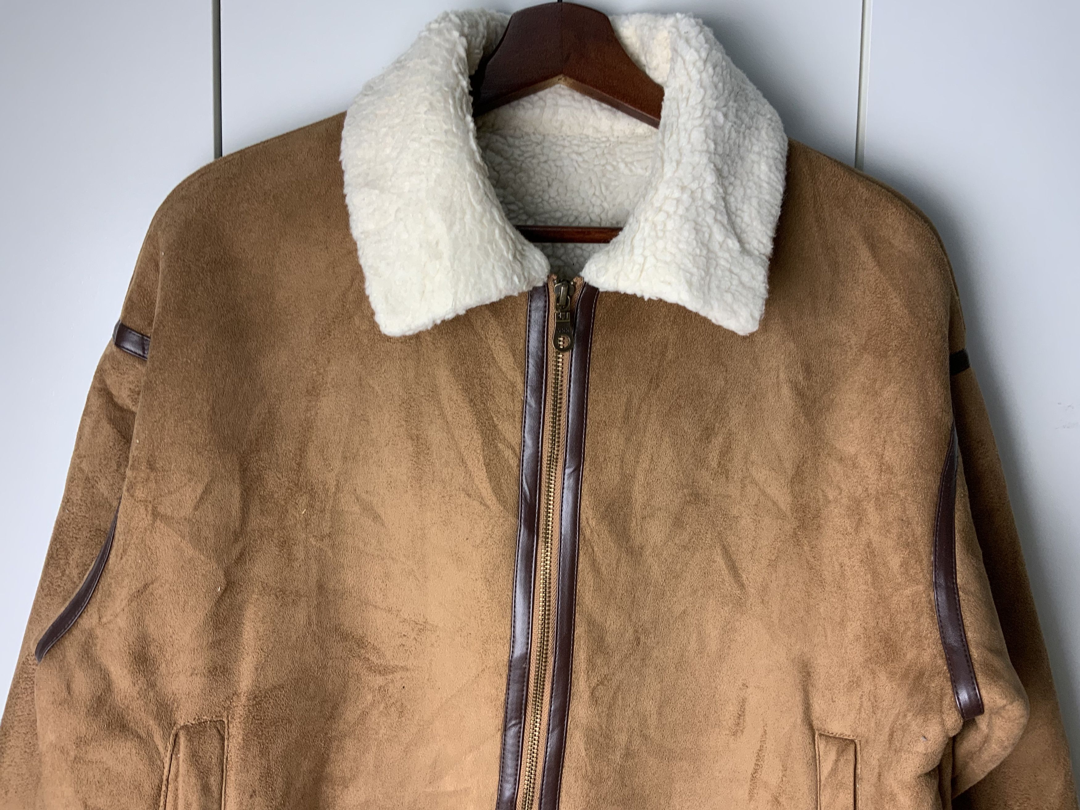 Japanese Brand Faux Fur Leather Winter Session Light Jacket Size US M / EU 48-50 / 2 - 4 Thumbnail