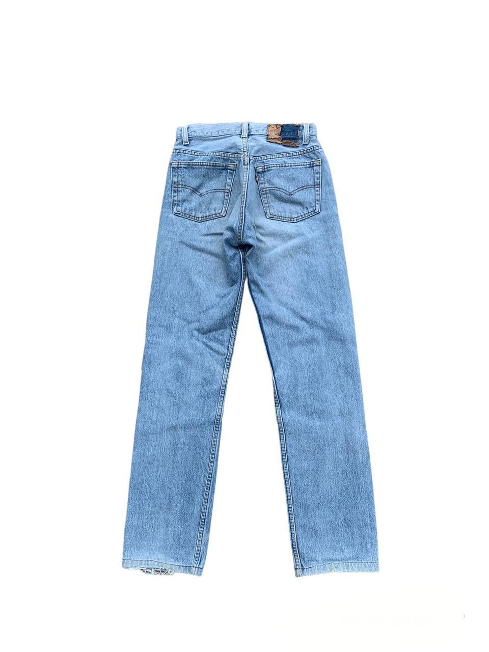 Levi's Levis 501 Button Fly Light Washed Distressed Vintage Jeans Size US 26 / EU 42 - 2 Thumbnail
