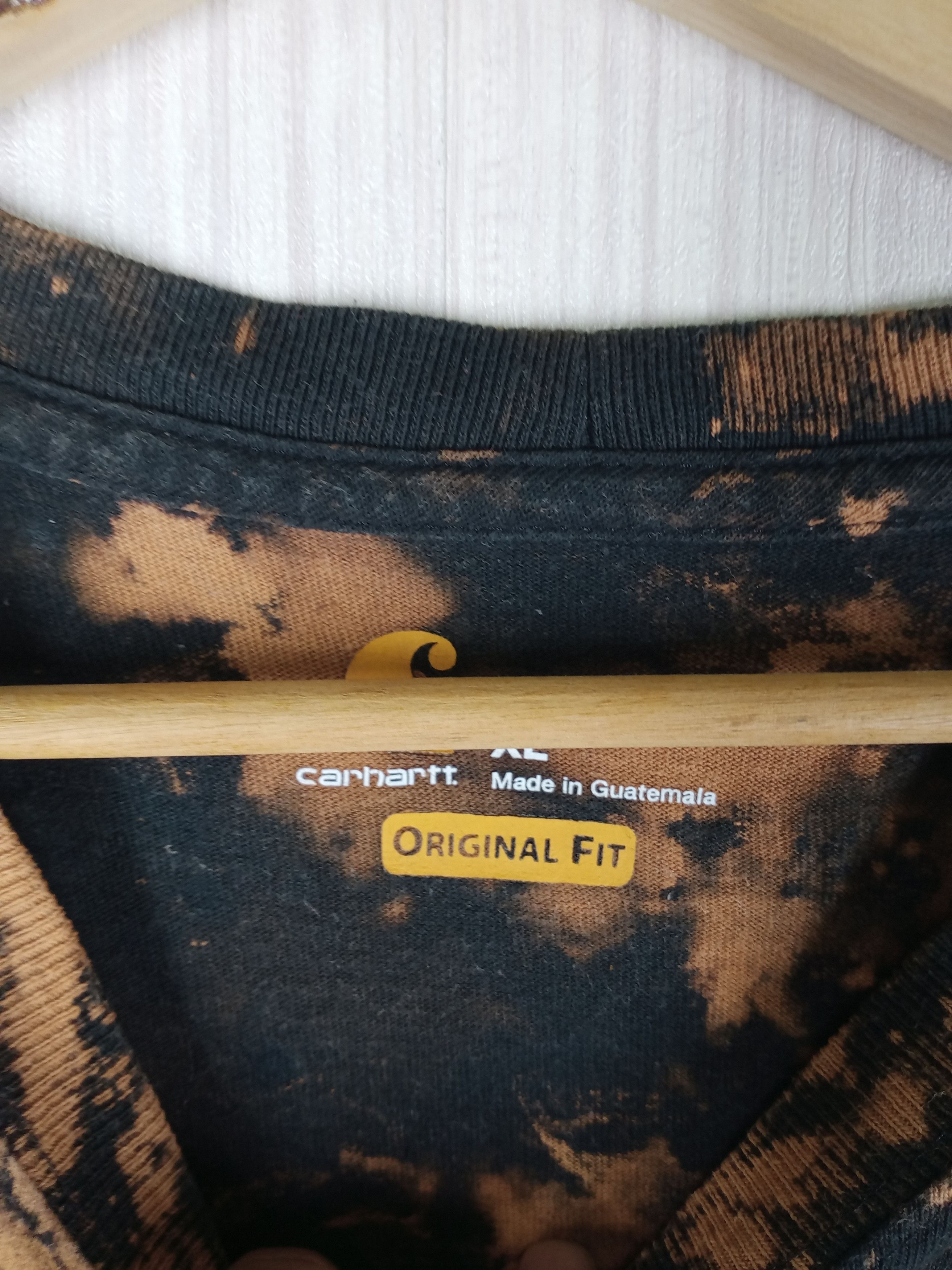 Carhartt Vintage Carhartt Long Sleeve Acid Wash Tshirt Size US XL / EU 56 / 4 - 4 Thumbnail