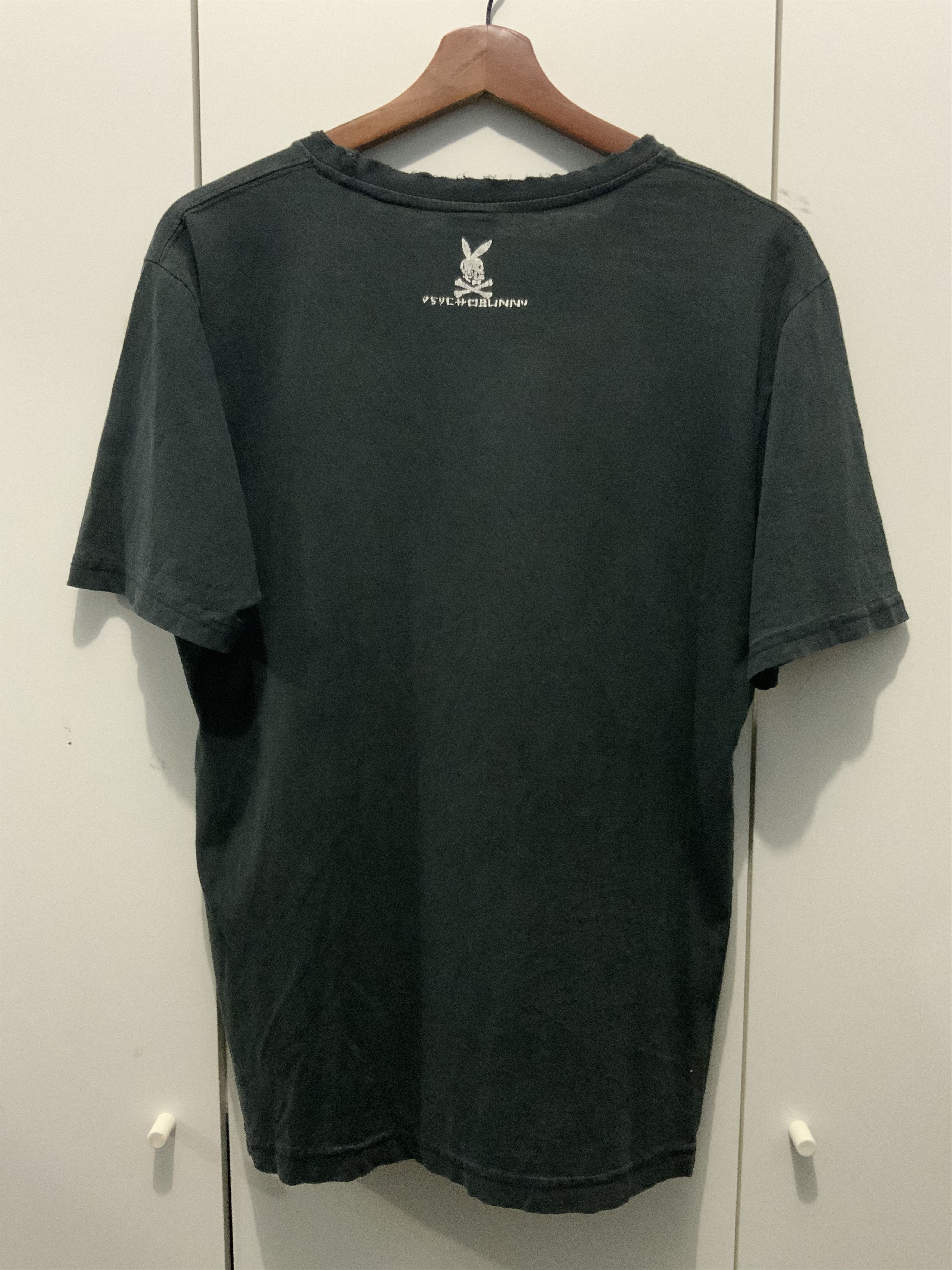 Psycho Bunny Psycho Bunny Distressed Avant Garde Kmrii Style Tee Size US M / EU 48-50 / 2 - 2 Thumbnail