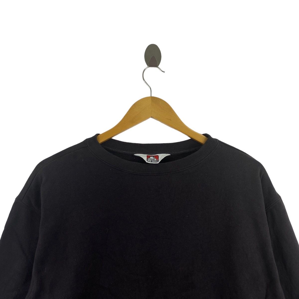 Ben Davis Vintage 90s BEN DAVIS Streetwear Black Sweatshirt Size US L / EU 52-54 / 3 - 2 Thumbnail