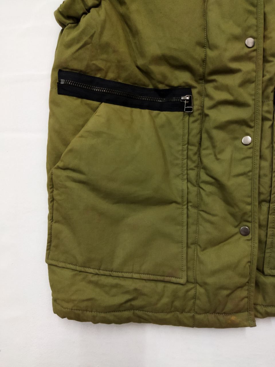 Japanese Brand Soul Plus Basic Army Style Distressed Vest Size US L / EU 52-54 / 3 - 5 Thumbnail