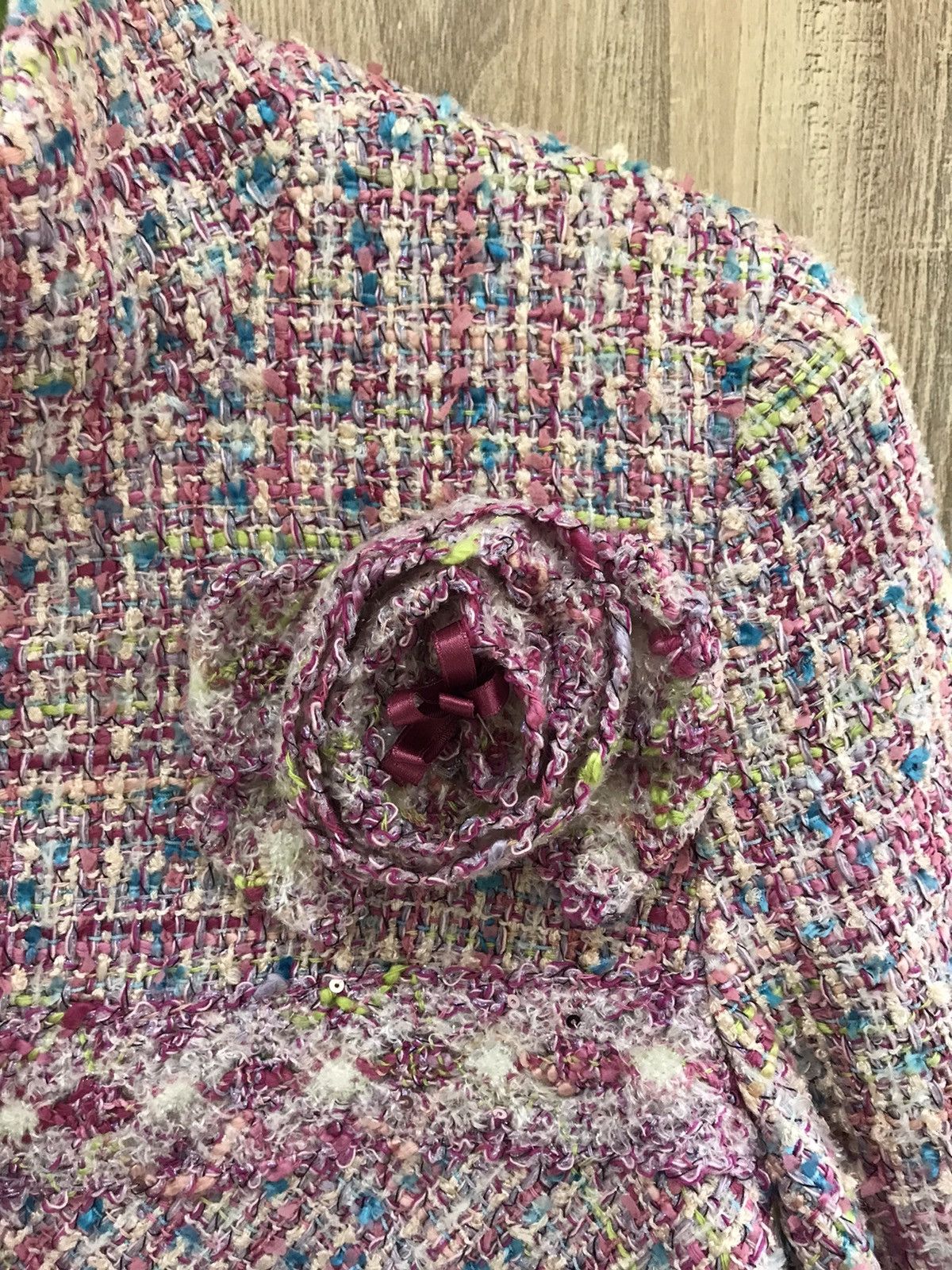 Austin Reed 💐 Austin Reed Paris Tweed Rose Jacket – Size M 💐 Size M / US 6-8 / IT 42-44 - 7 Thumbnail