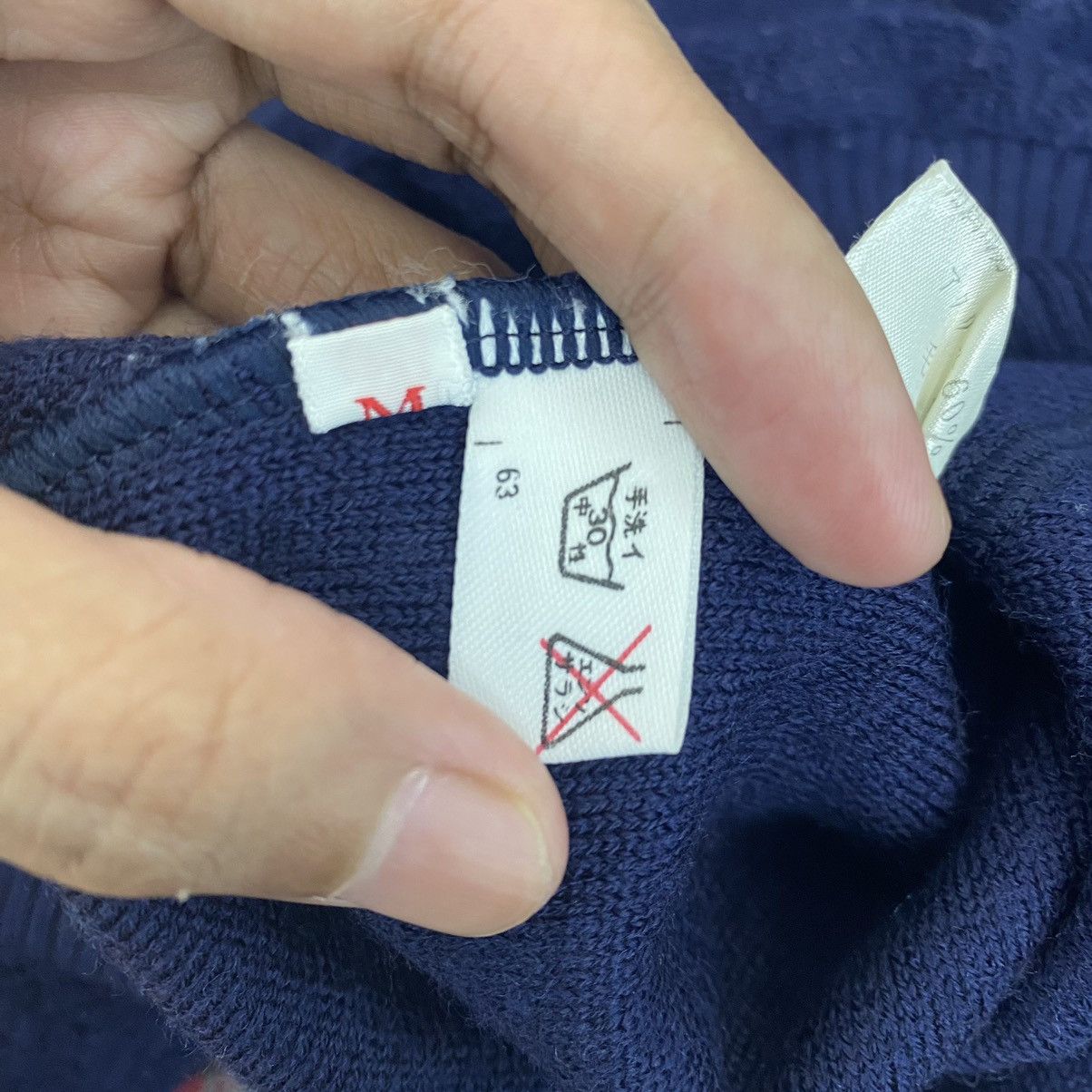Vintage Vintage 90s JACK NICKLAUS Golf Check Tartan Blue Sweatshirt Size US M / EU 48-50 / 2 - 6 Thumbnail