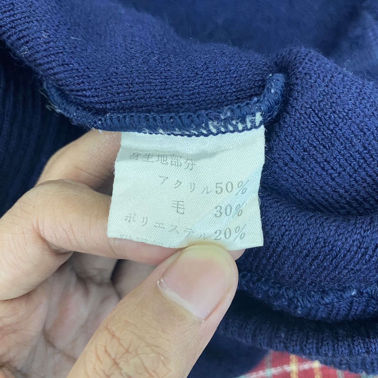Vintage Vintage 90s JACK NICKLAUS Golf Check Tartan Blue Sweatshirt Size US M / EU 48-50 / 2 - 4 Thumbnail