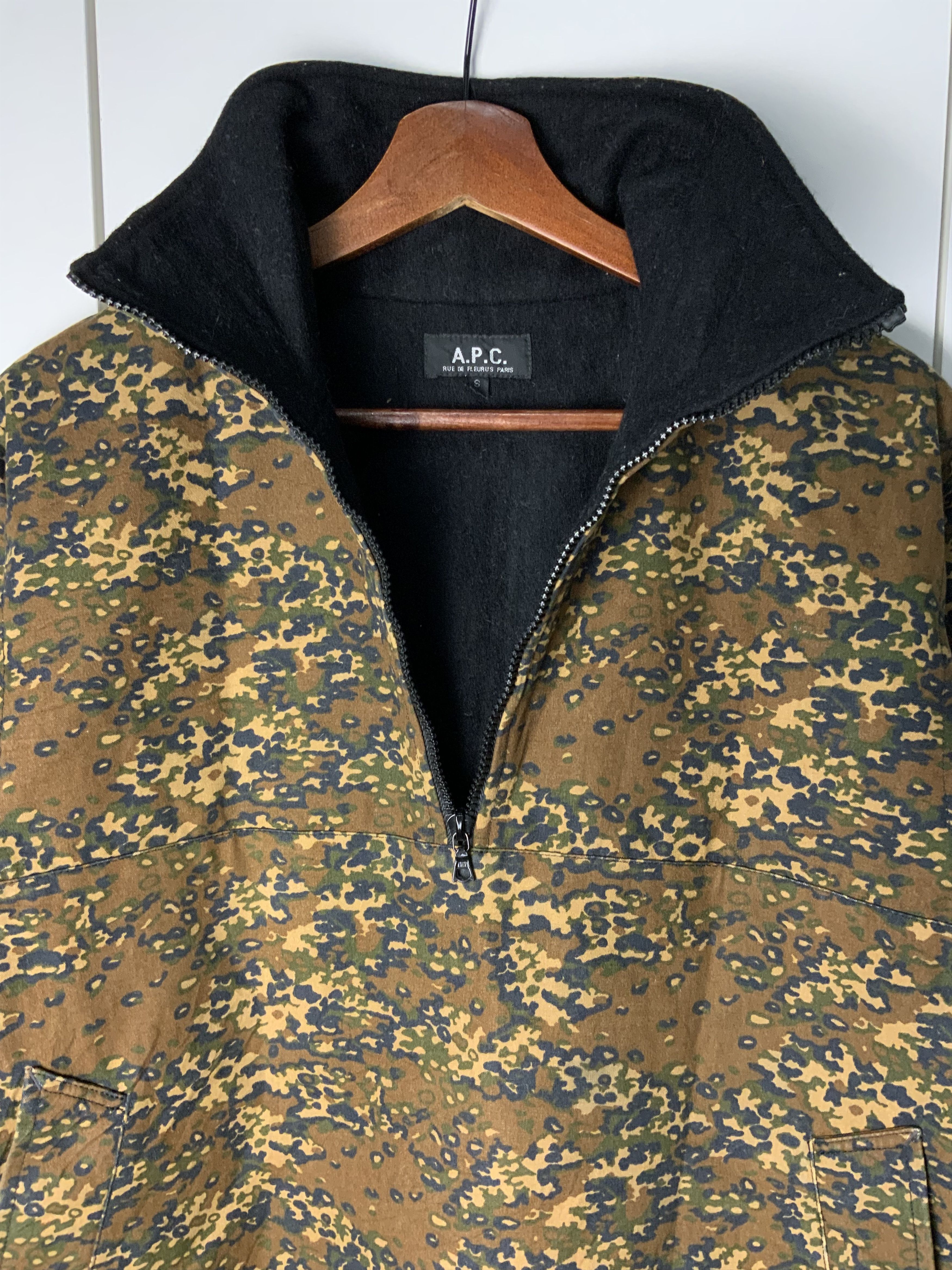 A.P.C. A.P.C Rue De Flueurus Paris Camo Made France Light Jacket Size US S / EU 44-46 / 1 - 8 Thumbnail
