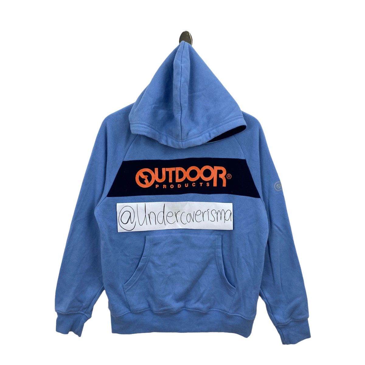 Other Vintage 90s OUTDOOR PRODUCT Big Logo Print Blue Hoodie Size US M / EU 48-50 / 2 - 1 Thumbnail
