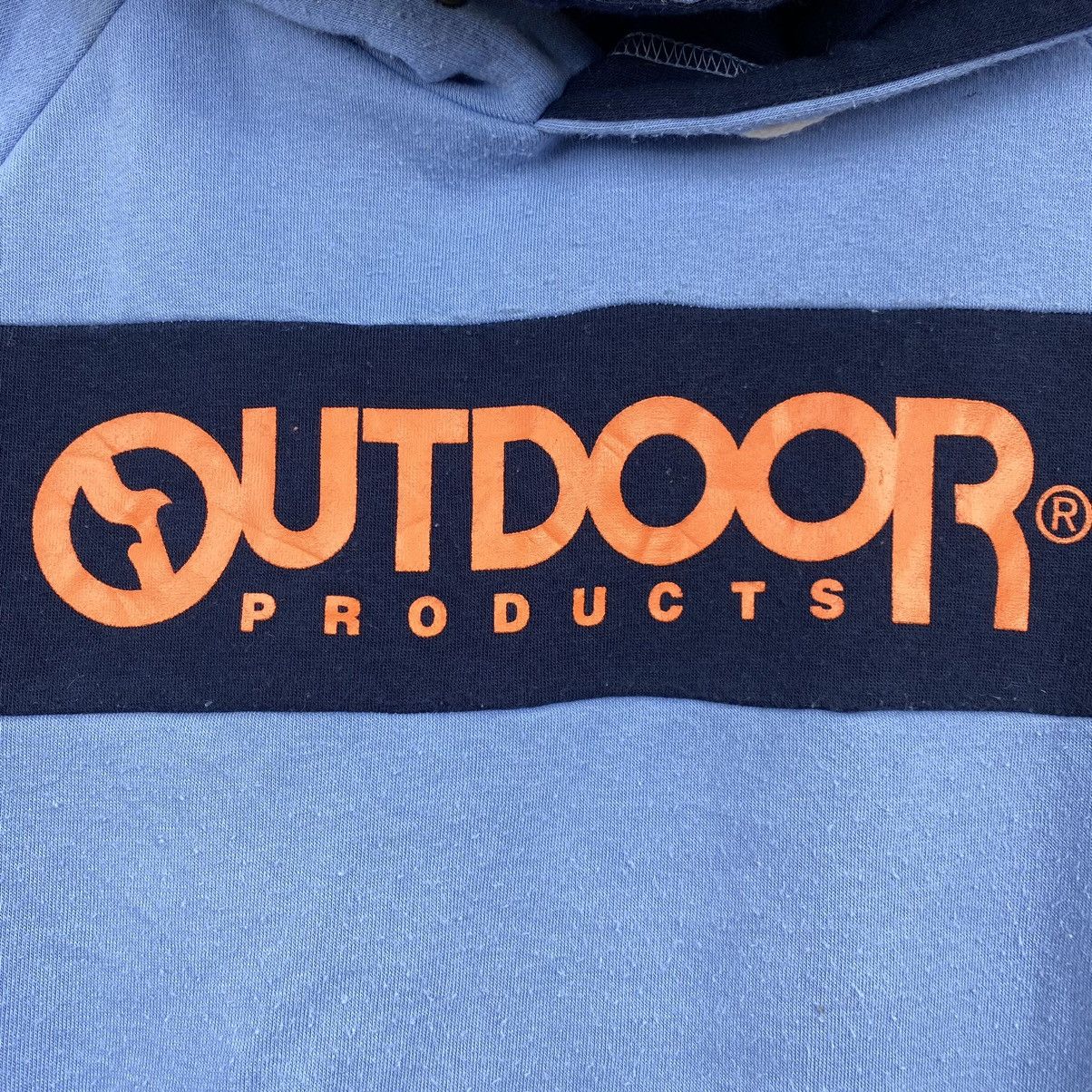 Other Vintage 90s OUTDOOR PRODUCT Big Logo Print Blue Hoodie Size US M / EU 48-50 / 2 - 3 Thumbnail
