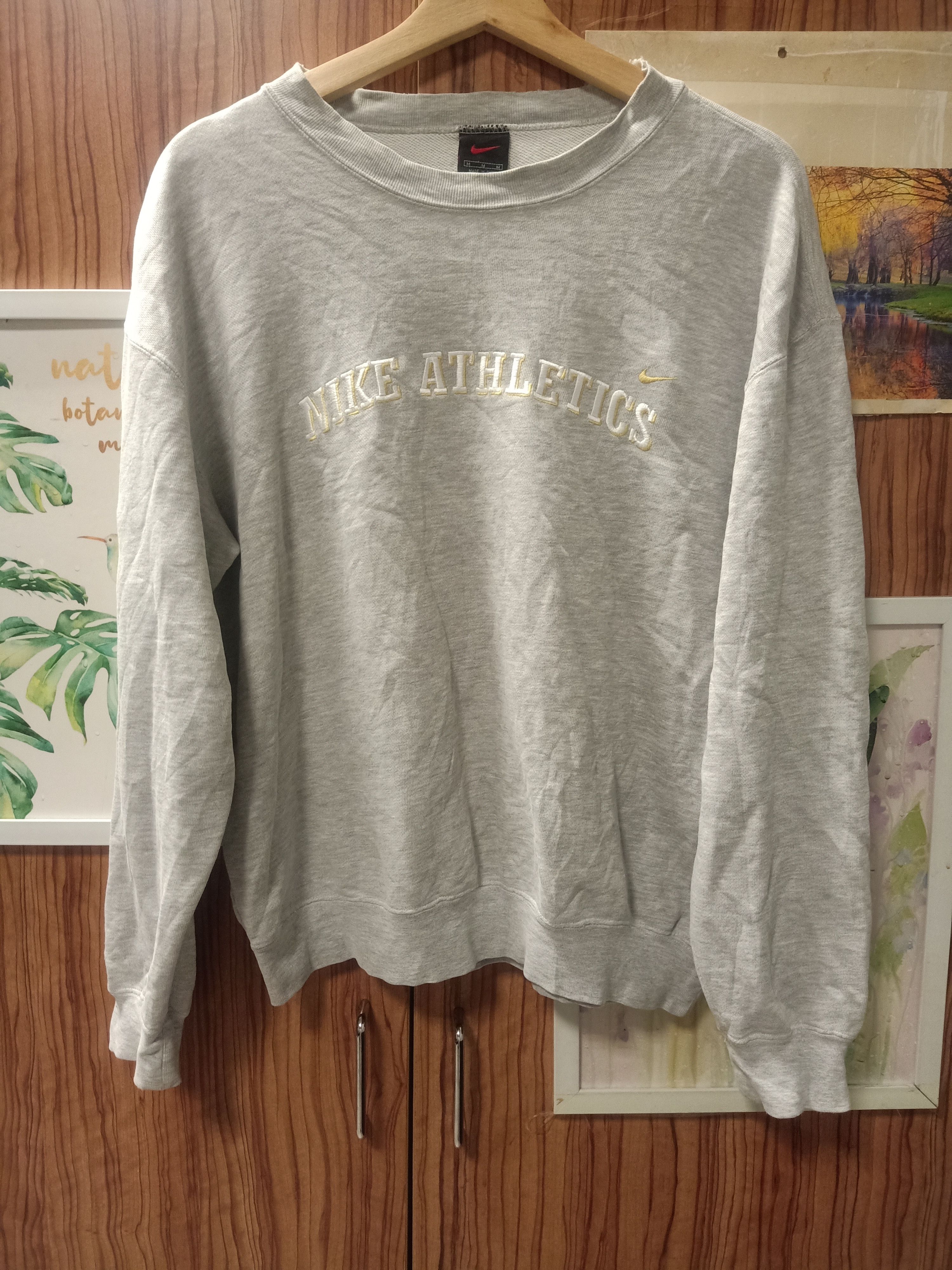 Nike × Vintage vintage sweatshirt nike athletics spell out embroidery Size US M / EU 48-50 / 2 - 1 Thumbnail