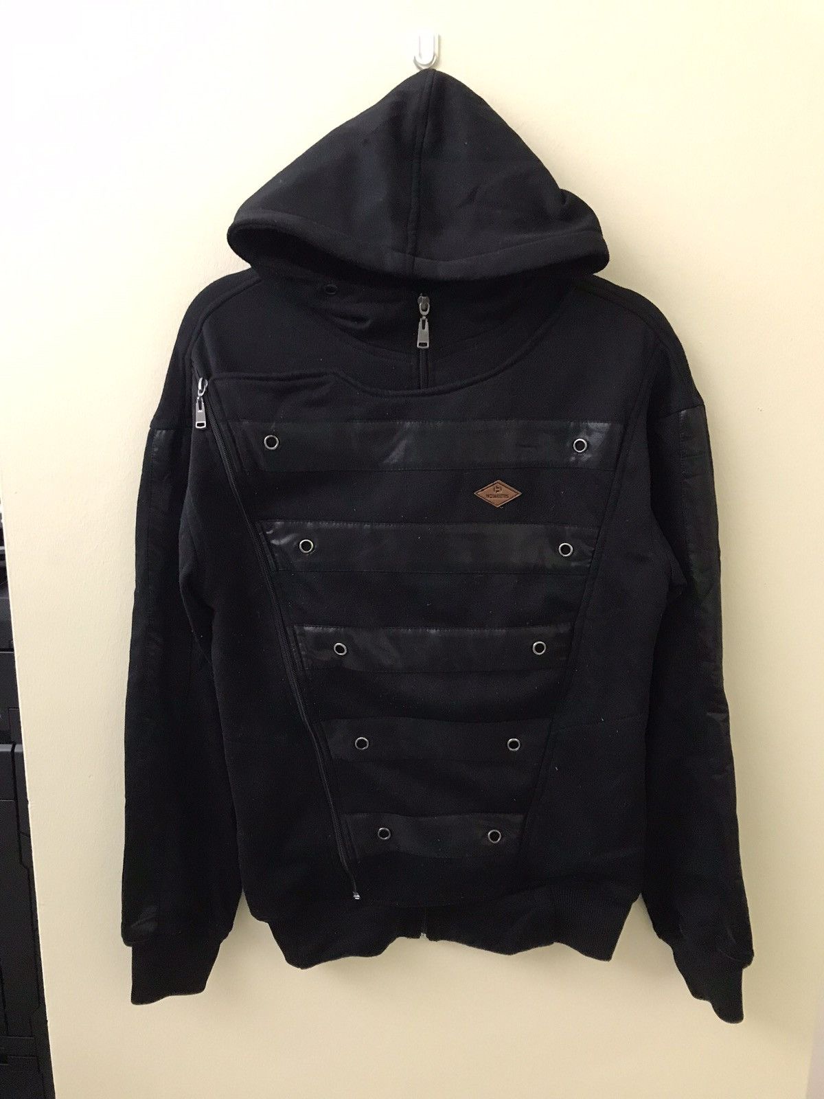 image of Seditionaries Bombers Gothic Double Zipped Jacket in Black, Men's (Size Large)