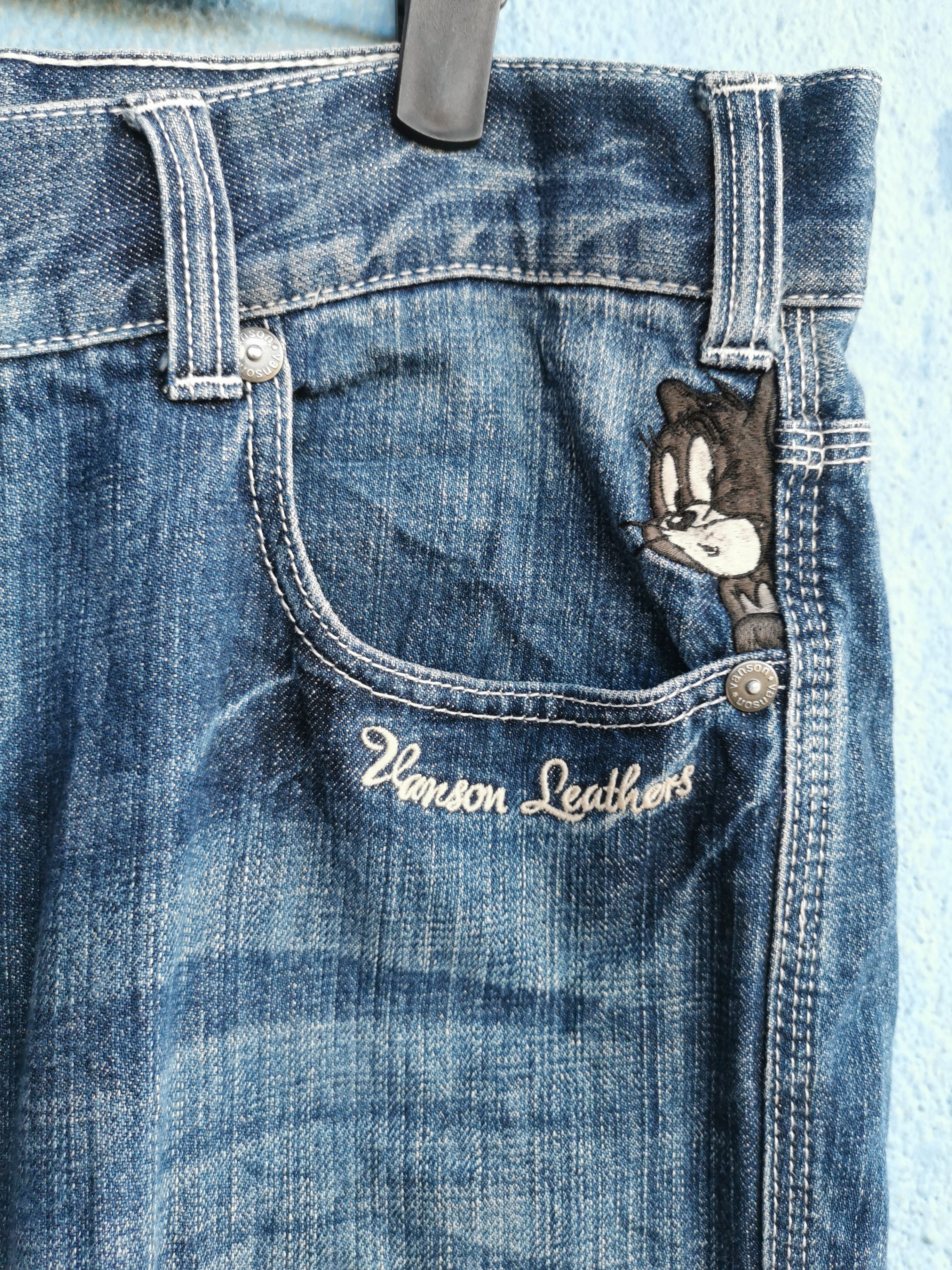 Vanson Leathers Vanson X Tom & Jerry Straight Cut Distressed Denim Size US 32 / EU 48 - 6 Thumbnail