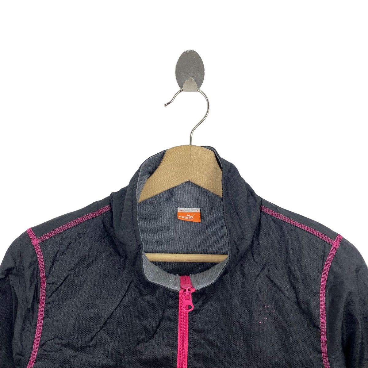 Puma × Vintage Vintage PUMA SPORTLIFESTYLE Full Zipper Black Sweater Size US M / EU 48-50 / 2 - 2 Thumbnail