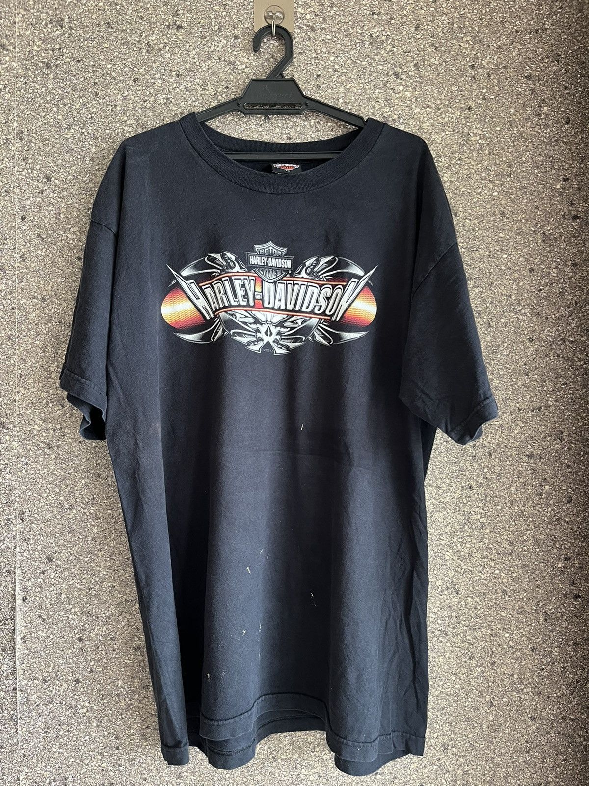 image of Vintage Harley Davidson Ft44 in Black, Men's (Size 2XL)