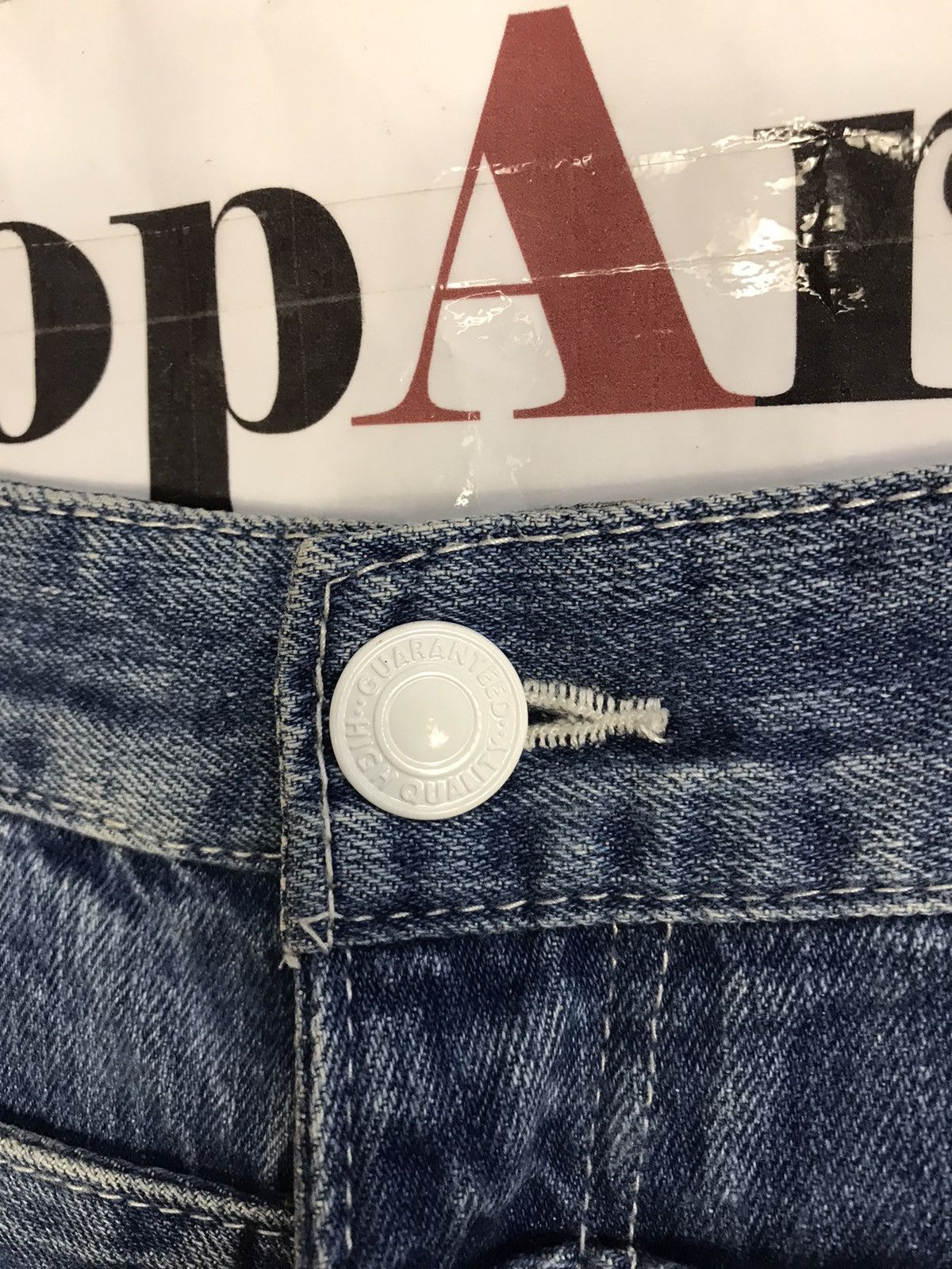 Japanese Brand × Vintage Vintage Dominate Double Waist Back Side Pocket Design Jeans Size US 34 / EU 50 - 9 Thumbnail