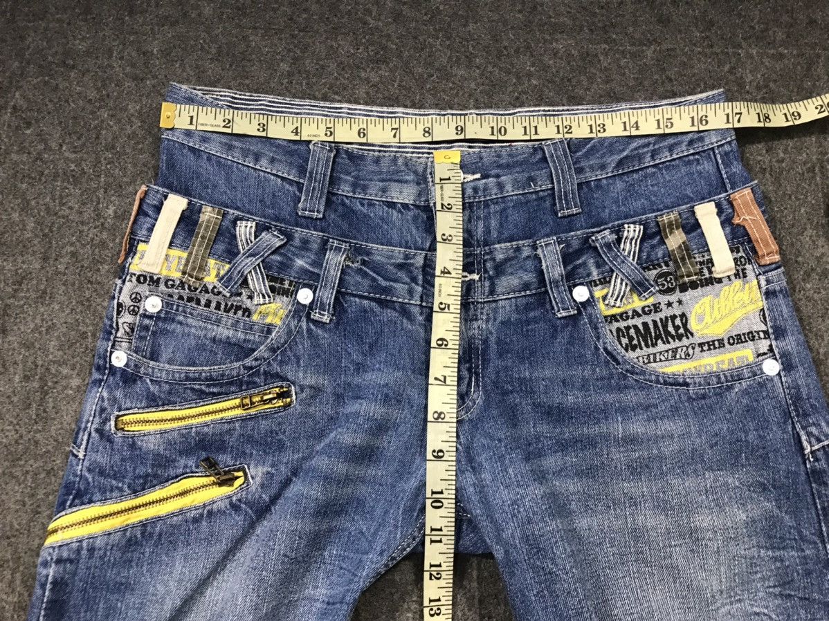 Japanese Brand × Vintage Vintage Dominate Double Waist Back Side Pocket Design Jeans Size US 34 / EU 50 - 18 Thumbnail