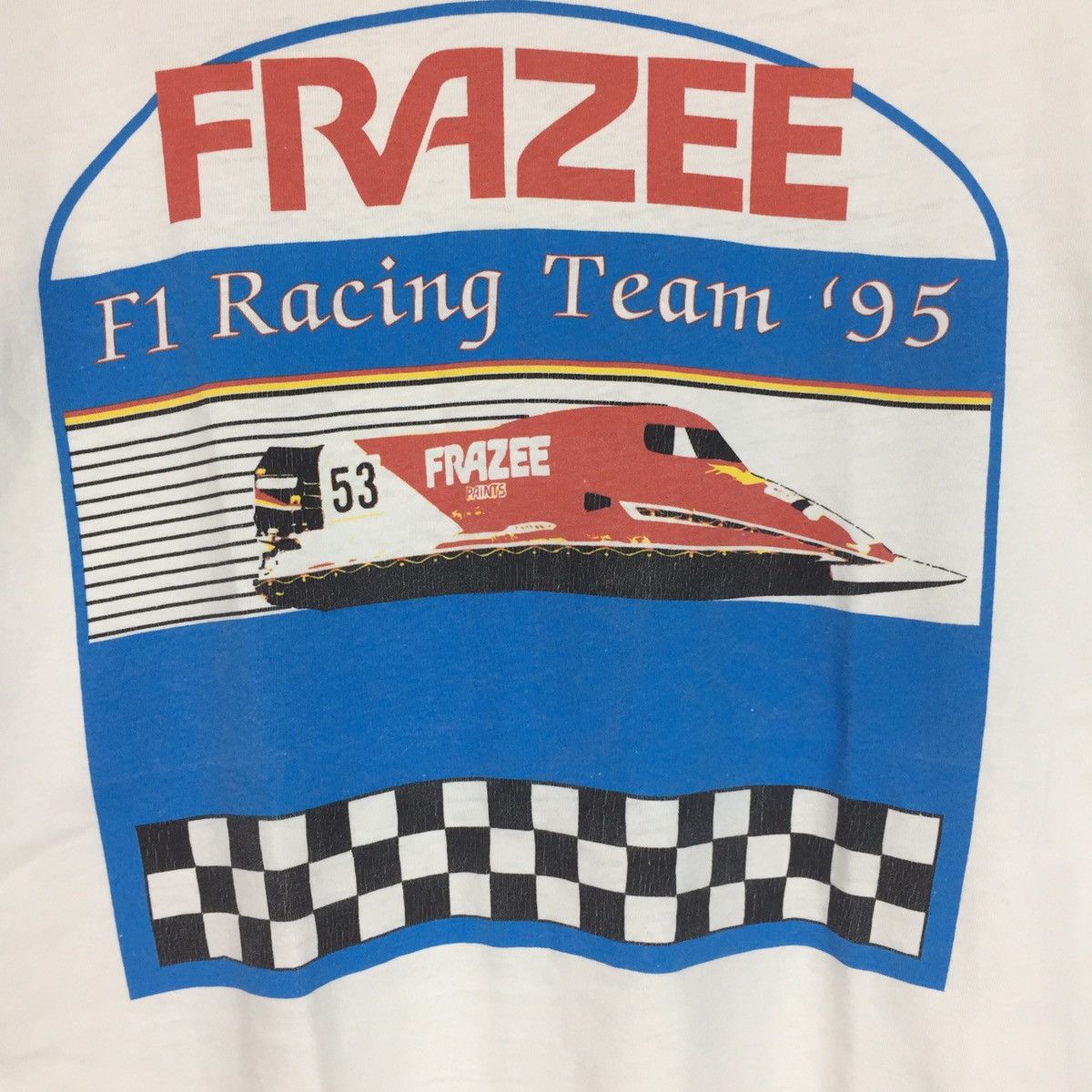 Hanes Vinatge Frazee F1 Racing Team‘95 Hanes Beffy Tee Size US L / EU 52-54 / 3 - 19 Thumbnail