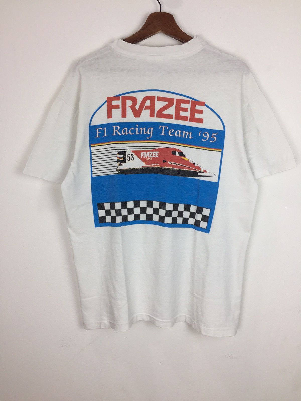 Hanes Vinatge Frazee F1 Racing Team‘95 Hanes Beffy Tee Size US L / EU 52-54 / 3 - 1 Thumbnail