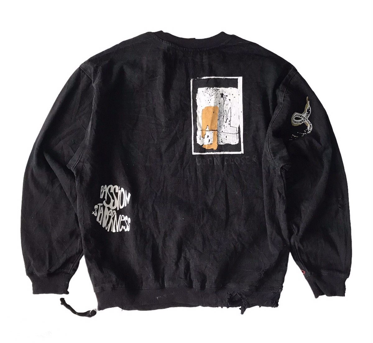 Zara Distress Zara Printed All Over Sweatshirt Like Size US M / EU 48-50 / 2 - 2 Thumbnail