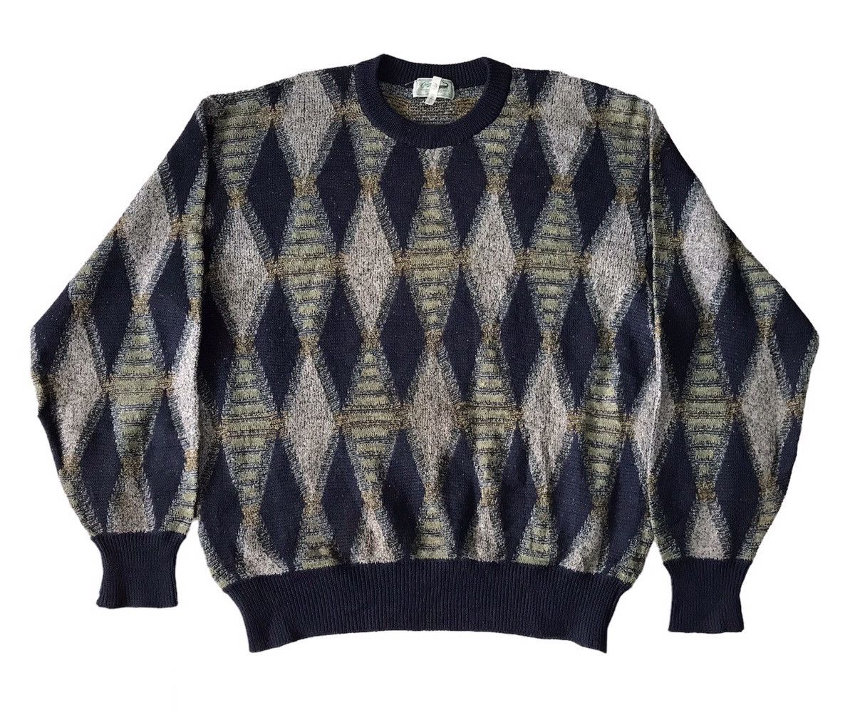 Japanese Brand Vtg Crocodile Nice Art Knit Sweater Jumper Size US L / EU 52-54 / 3 - 1 Thumbnail