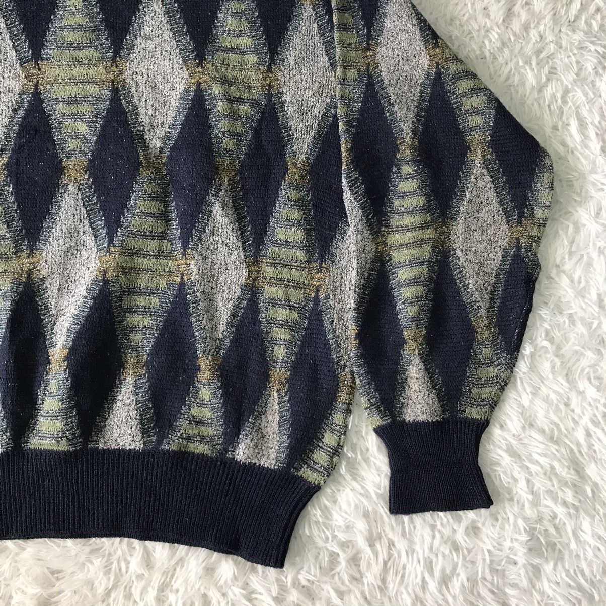 Japanese Brand Vtg Crocodile Nice Art Knit Sweater Jumper Size US L / EU 52-54 / 3 - 8 Thumbnail