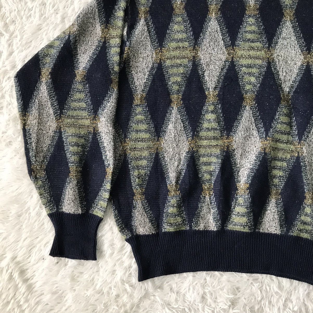 Japanese Brand Vtg Crocodile Nice Art Knit Sweater Jumper Size US L / EU 52-54 / 3 - 7 Thumbnail