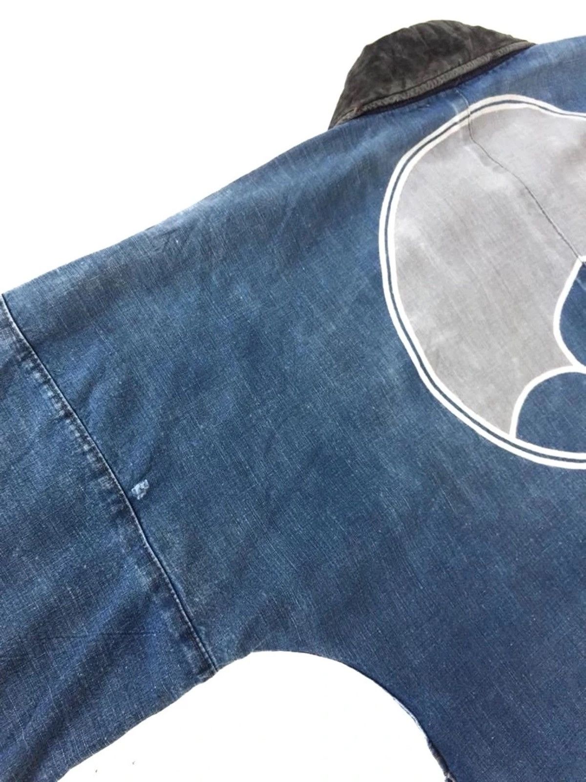 Indigo × Vintage 💥Vintage Rare Distressed Indigo Kimono Jacket Size US M / EU 48-50 / 2 - 5 Thumbnail