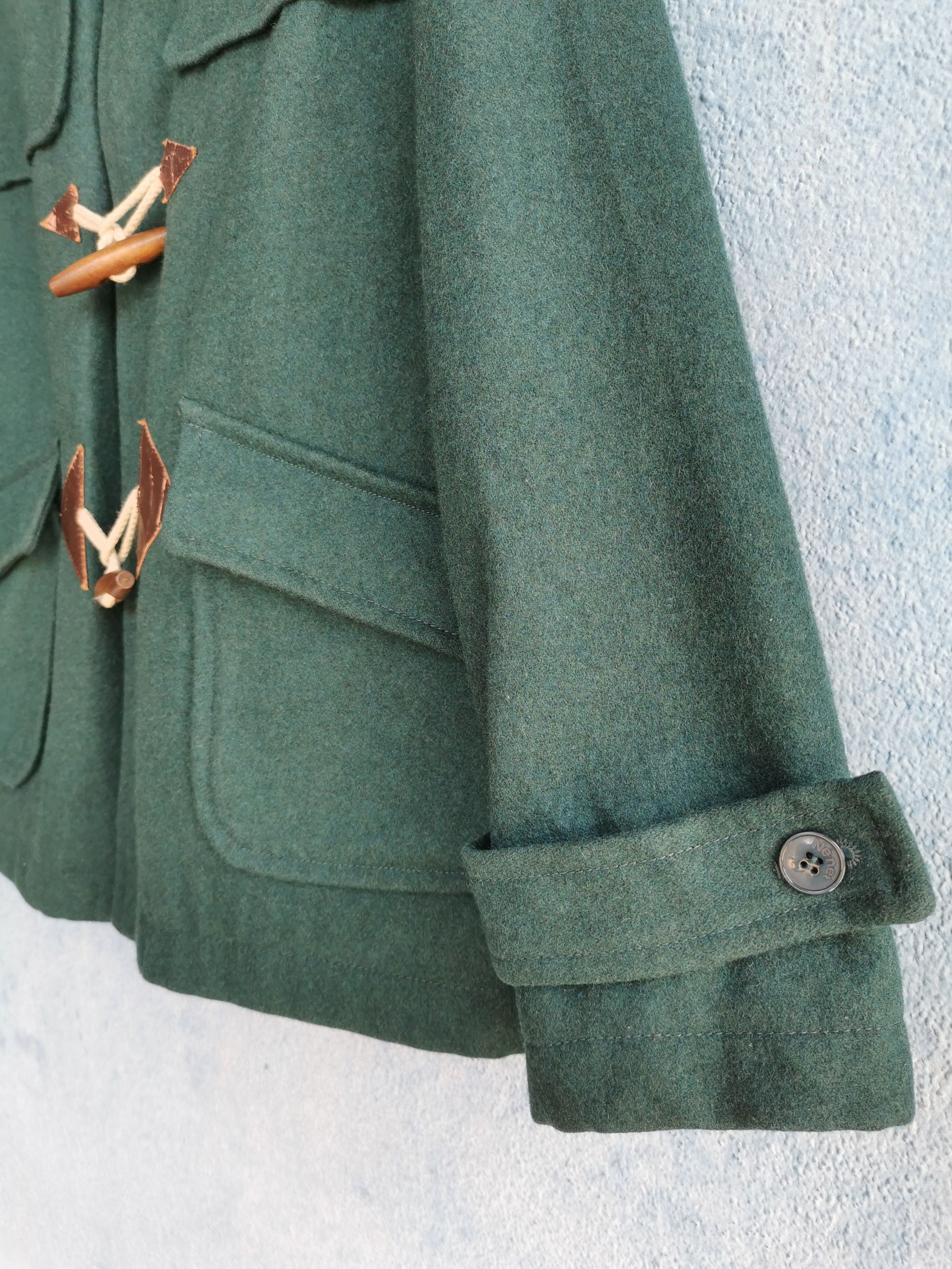 Issey Miyake Ne-net by Issey Miyake Hooded Duffle Wool Jacket Size US L / EU 52-54 / 3 - 5 Thumbnail