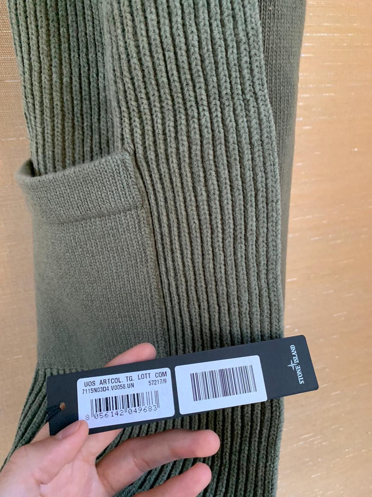 Stone Island Scarf With Pockets in olive Size ONE SIZE - 6 Thumbnail