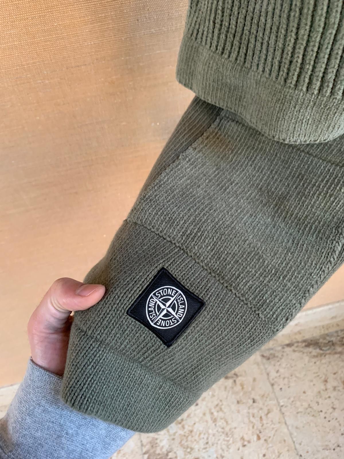 Stone Island Scarf With Pockets in olive Size ONE SIZE - 3 Thumbnail