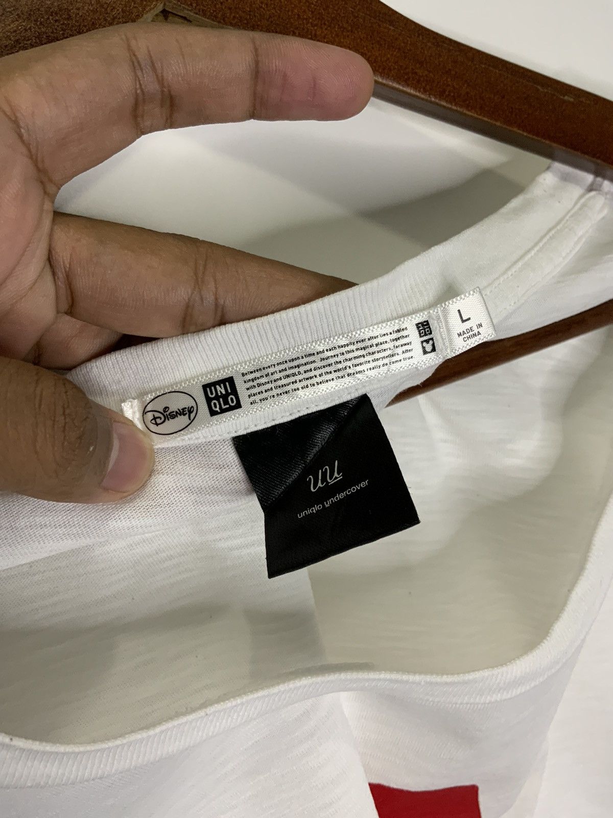 Undercover × Uniqlo Uniqlo x Undercover Mickey Mouse White Tee Size US L / EU 52-54 / 3 - 13 Thumbnail