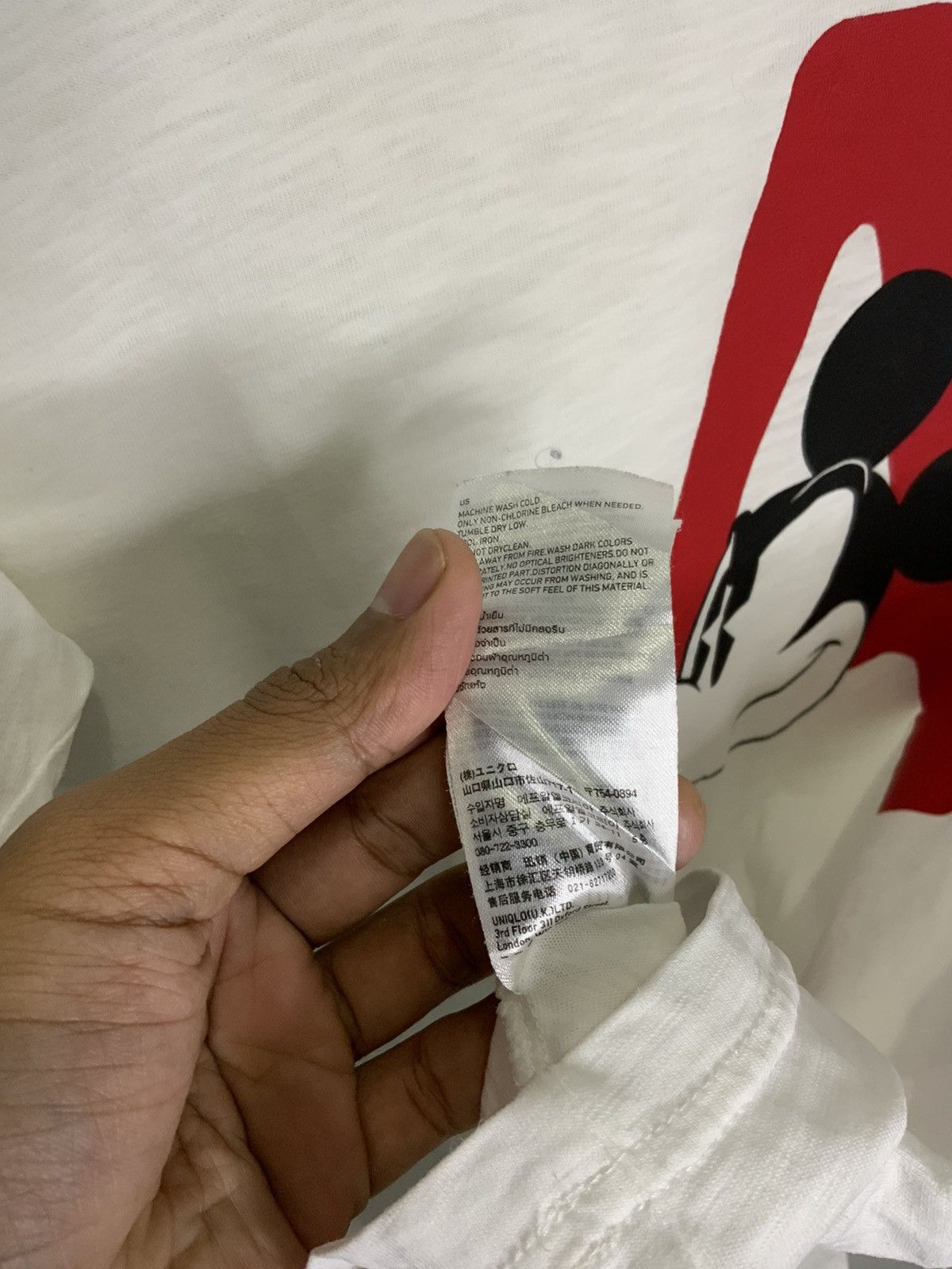 Undercover × Uniqlo Uniqlo x Undercover Mickey Mouse White Tee Size US L / EU 52-54 / 3 - 14 Thumbnail